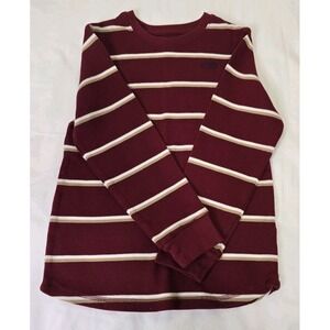 375 Kids Boy's Size 10 Long-Sleeve Thermal Striped Shirt